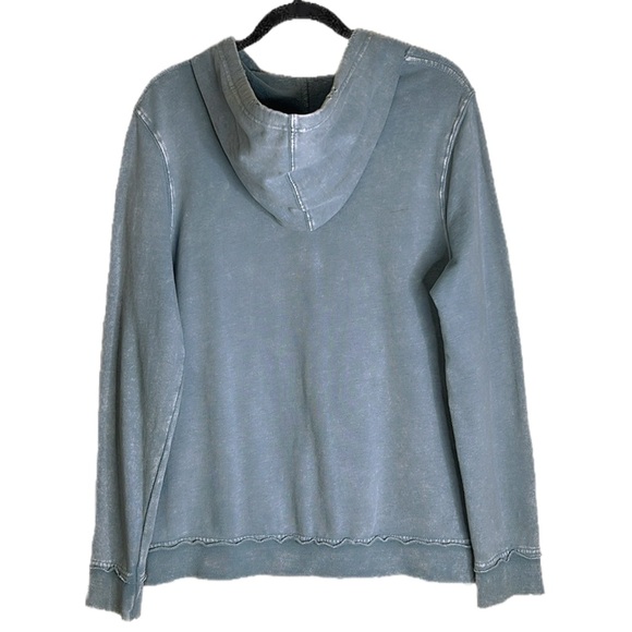 Junk Food Peace Sign American Flag Sweatshirt Long Sleeve Distressed Hoodie L - Picture 9 of 11